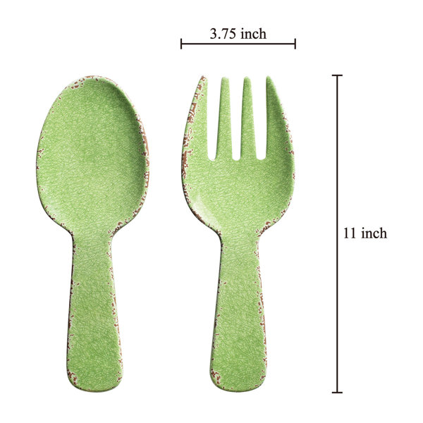 Gracie Oaks Jiacheng Melamine Salad Servers Wayfair